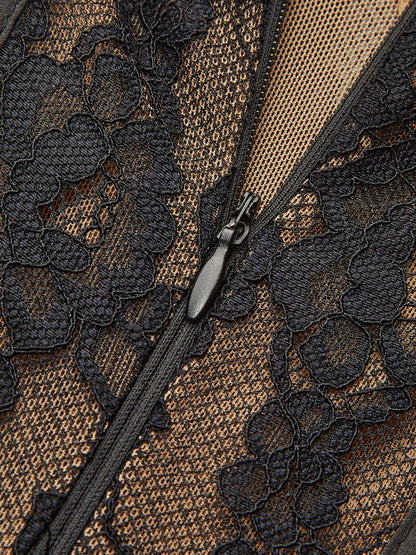 Pileli Saten Etek Ucu Dantel Askılı Elbise