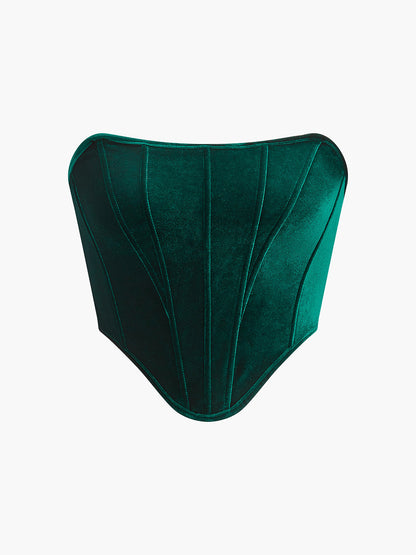 Kadife Kenarlı Korse