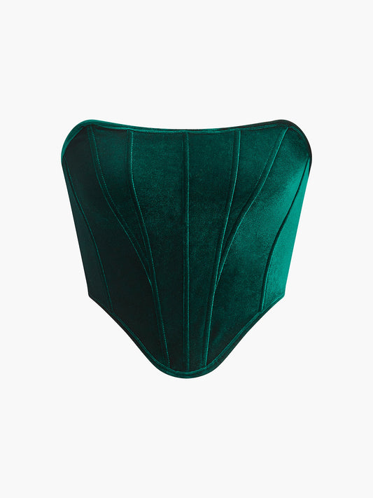 Kadife Kenarlı Korse