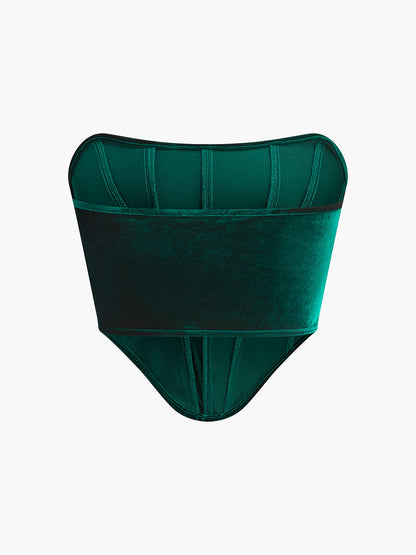 Kadife Kenarlı Korse