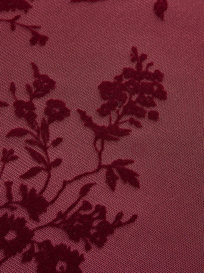 Çiçekli Volanlı Etek Ucu Bağlamalı Elbise