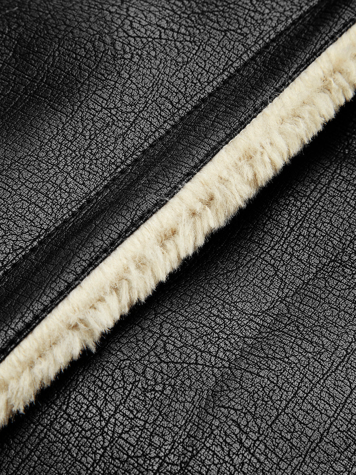 Too Blessed Sherpa Astarlı Shearling Deri Uçuş Ceketi