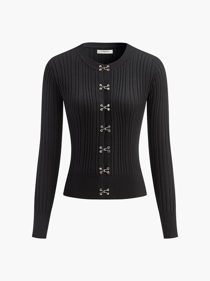 Önü Kancalı İnce Örgü Üst