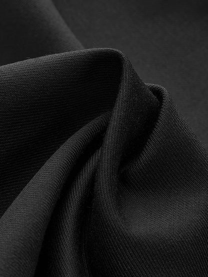 Asimetrik Katmanlı Düğmeli Geniş Paça Pantolon