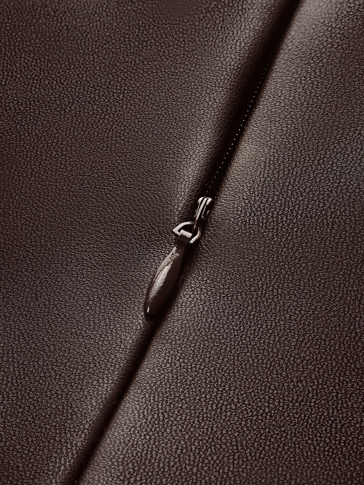 Suni Deri Dar Askılı Elbise