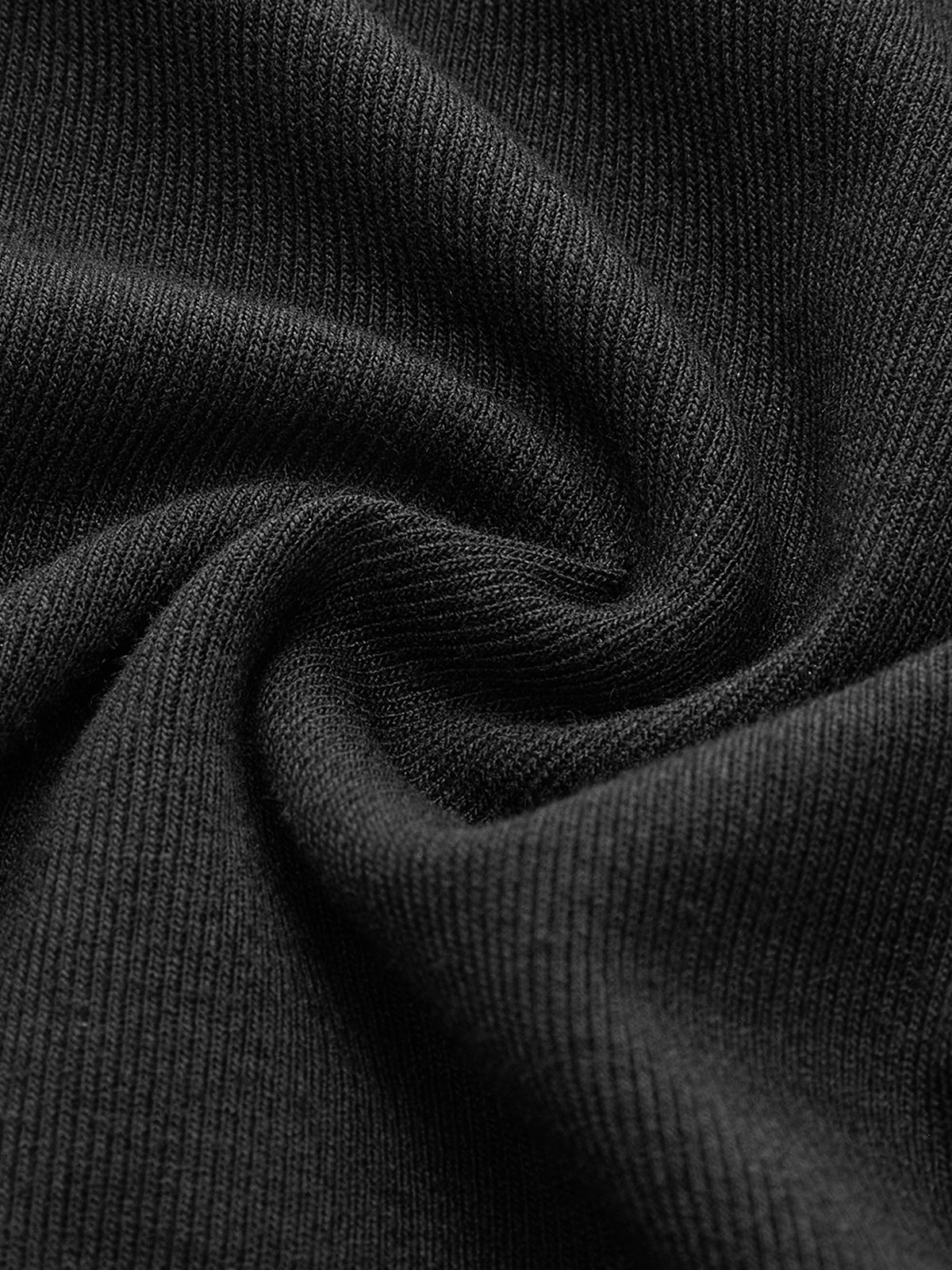 Kare Yaka Kontrast Kesim Uzun Kollu Örgü Gömlek