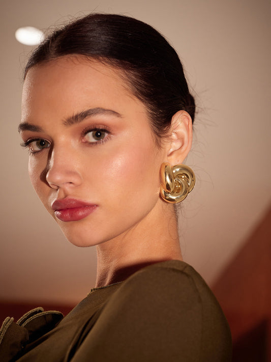 Düğümlü Altın Kulak Manşeti