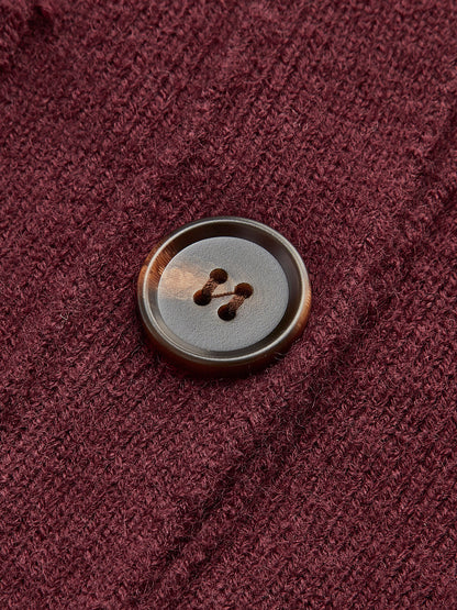 V Yakalı Düğmeli Hırka