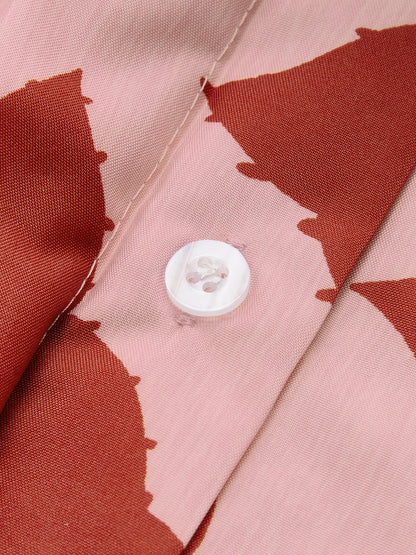 Çiçek Desenli Gömlek Tulum