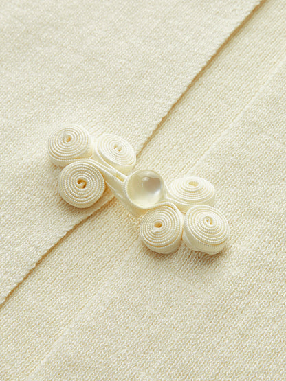 Düğme Detaylı Ribana Örgü Üst