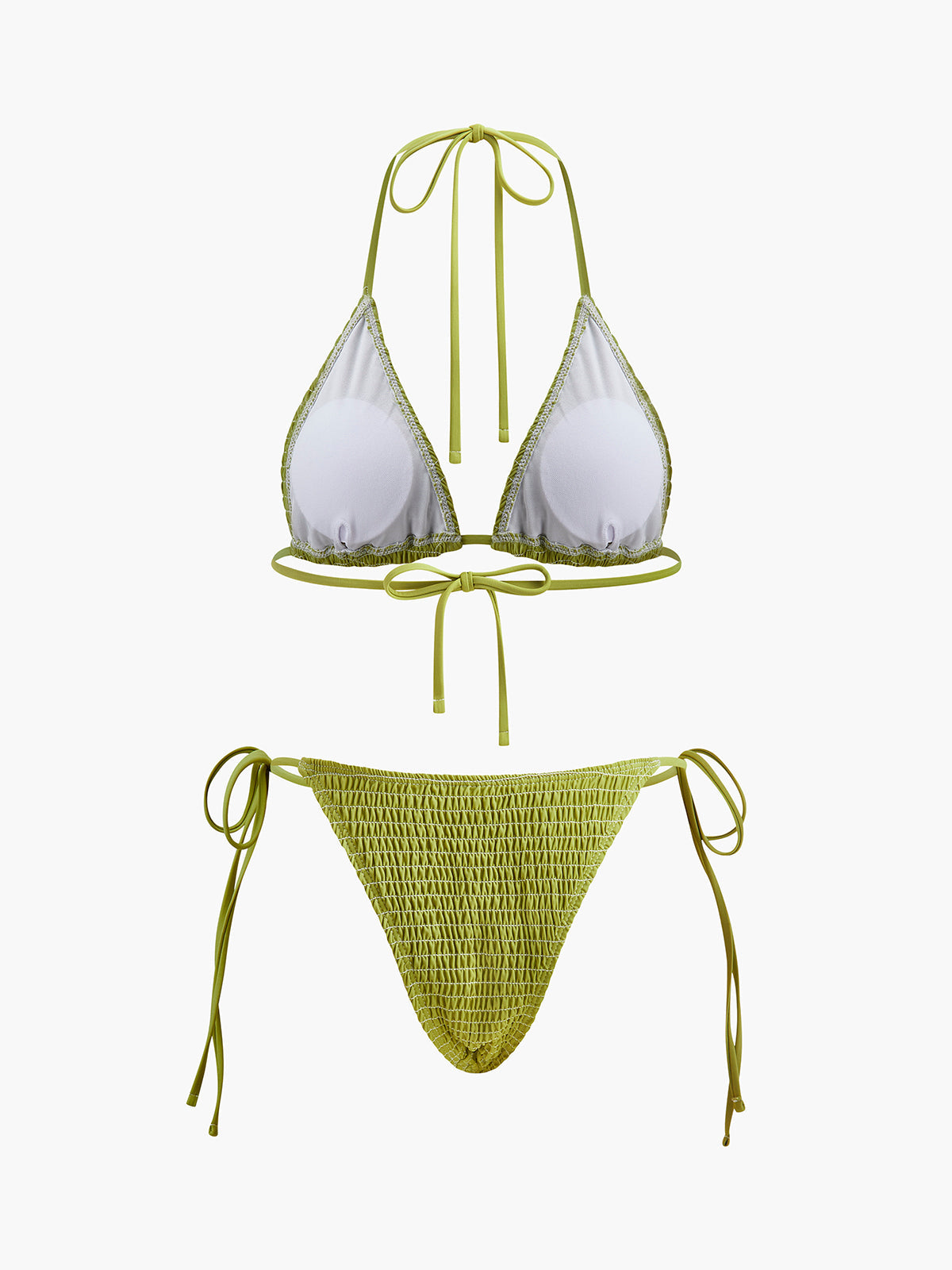 Bağcıklı Askılı Üçgen Bikini