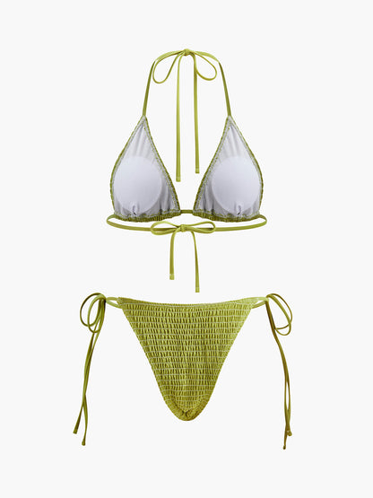 Bağcıklı Askılı Üçgen Bikini