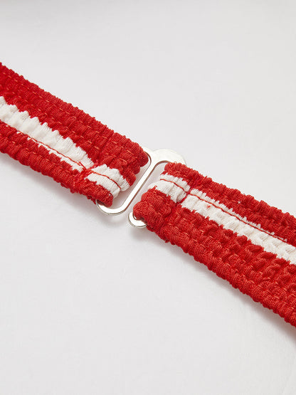 Çizgili Bikini ve Uyumlu Şort