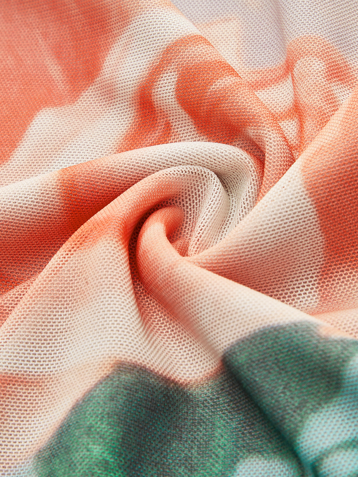 Çiçek Desenli File Elbise