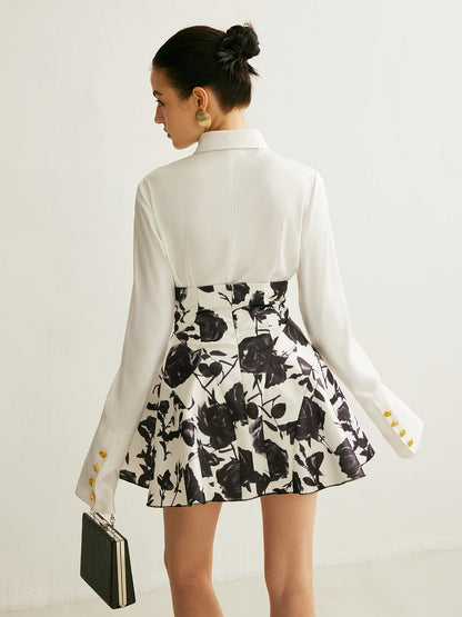 Metal Düğmeli Kesik Polo Tişört