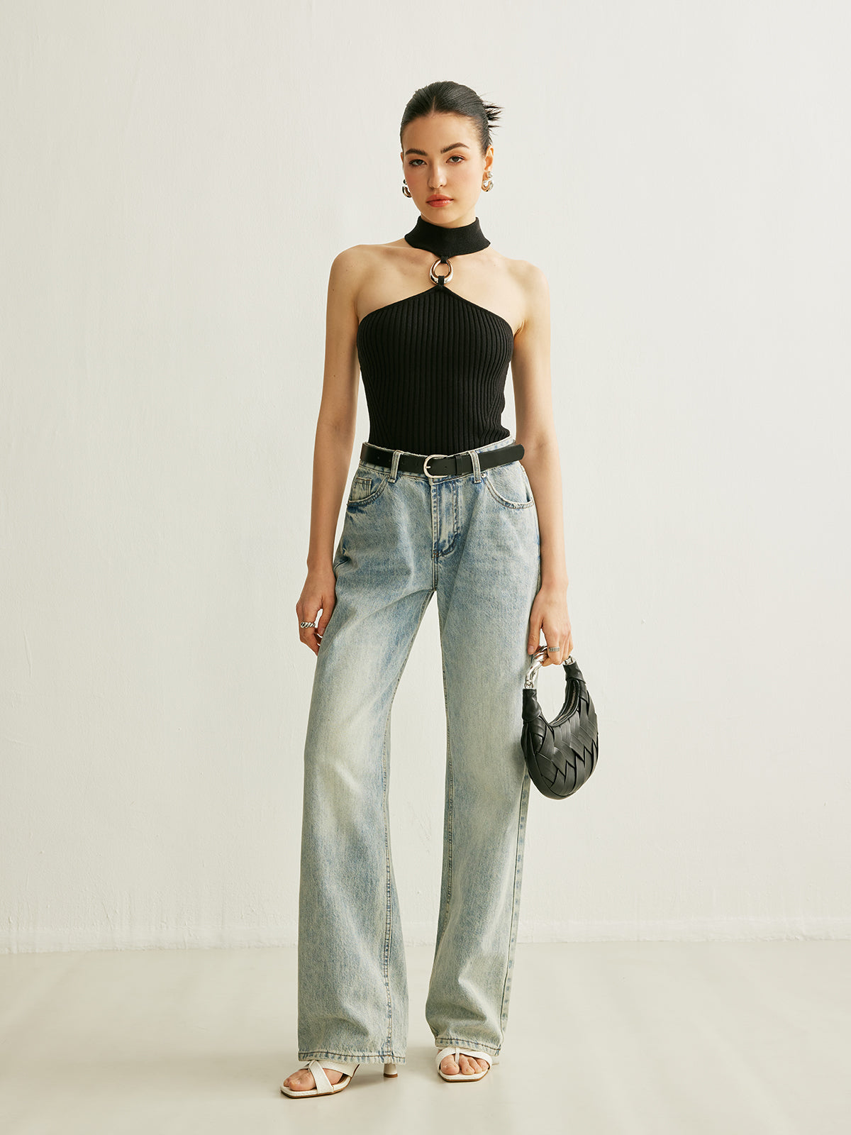 Halka Detaylı Kaburga Askılı Üst