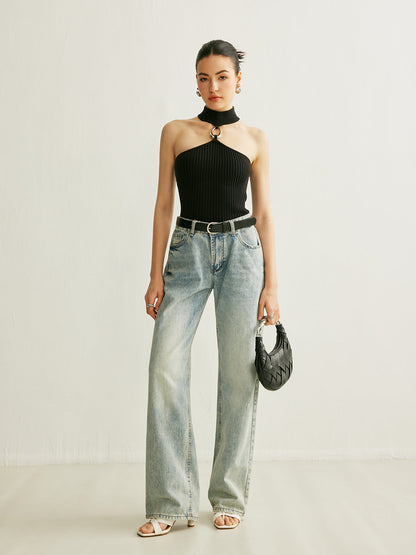 Halka Detaylı Kaburga Askılı Üst