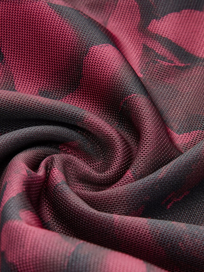 Çiçekli Dantel Askılı Atlet Elbise