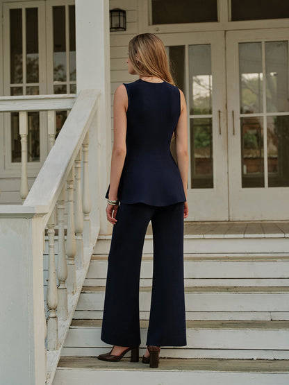 Günlük Lastikli Bel Kazak Pantolon