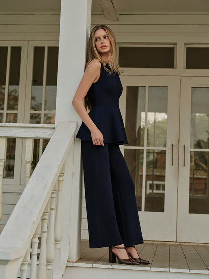 Günlük Lastikli Bel Kazak Pantolon