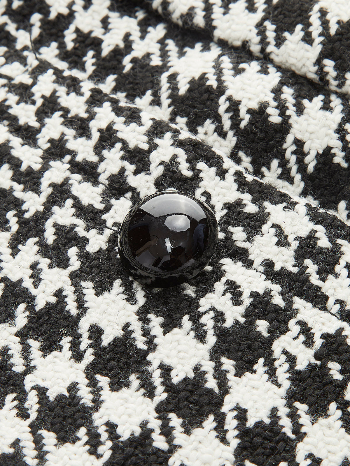 Yün Karışımlı Kareli Mini Etek