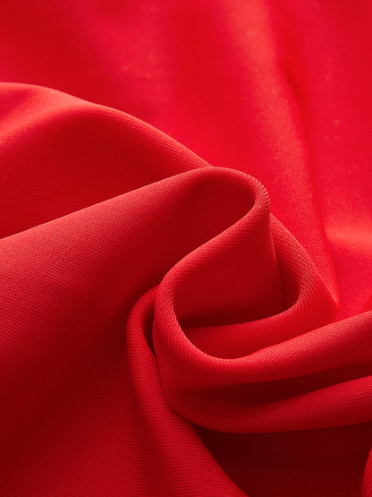 Kırmızı Tek Parça Kesik Mayo