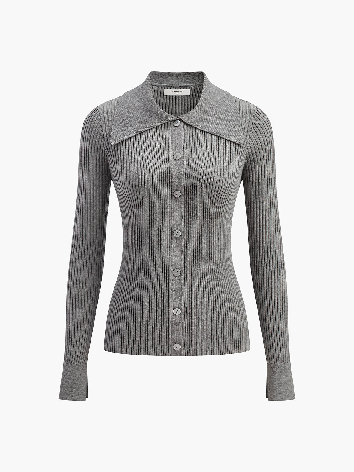 Ribbed Yaka İnce Hırka