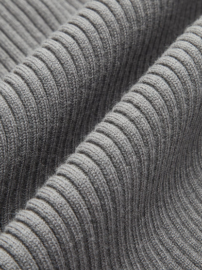 Ribbed Yaka İnce Hırka