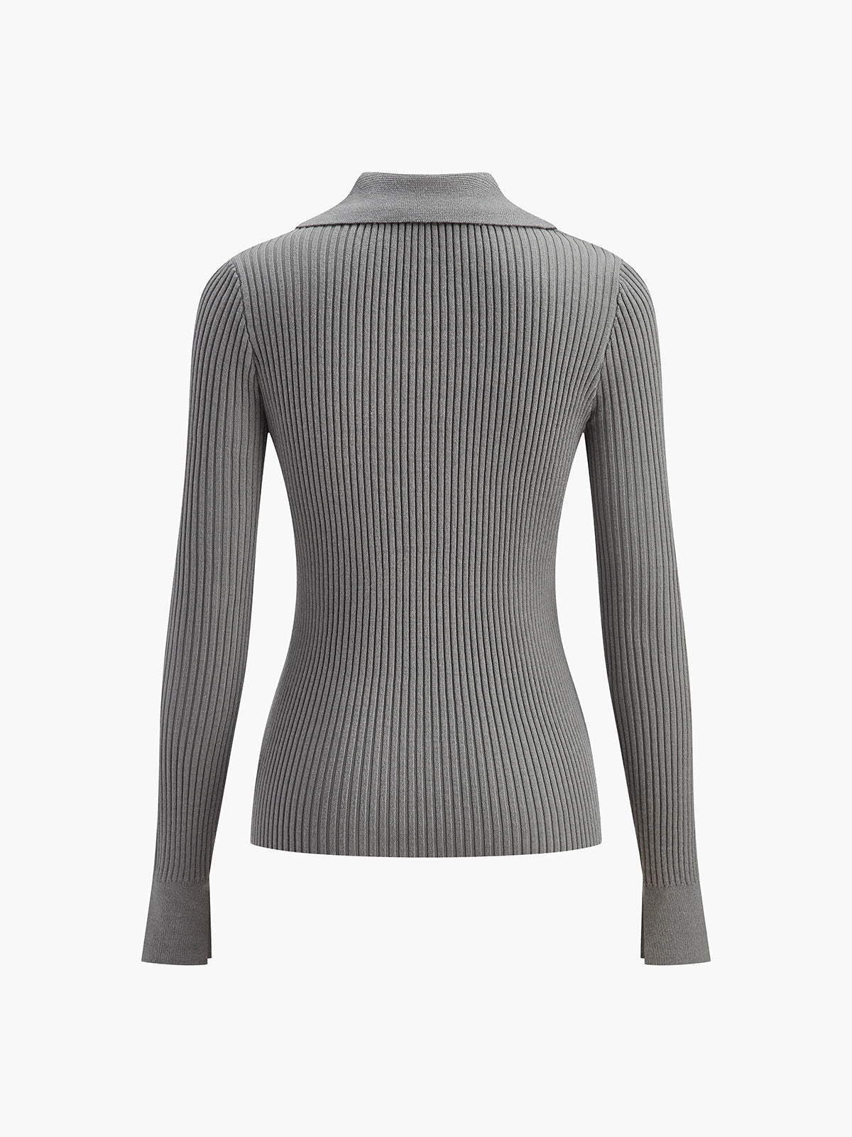 Ribbed Yaka İnce Hırka