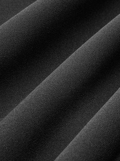 Fiyonklu Kesik Pileli Askılı Kısa Elbise