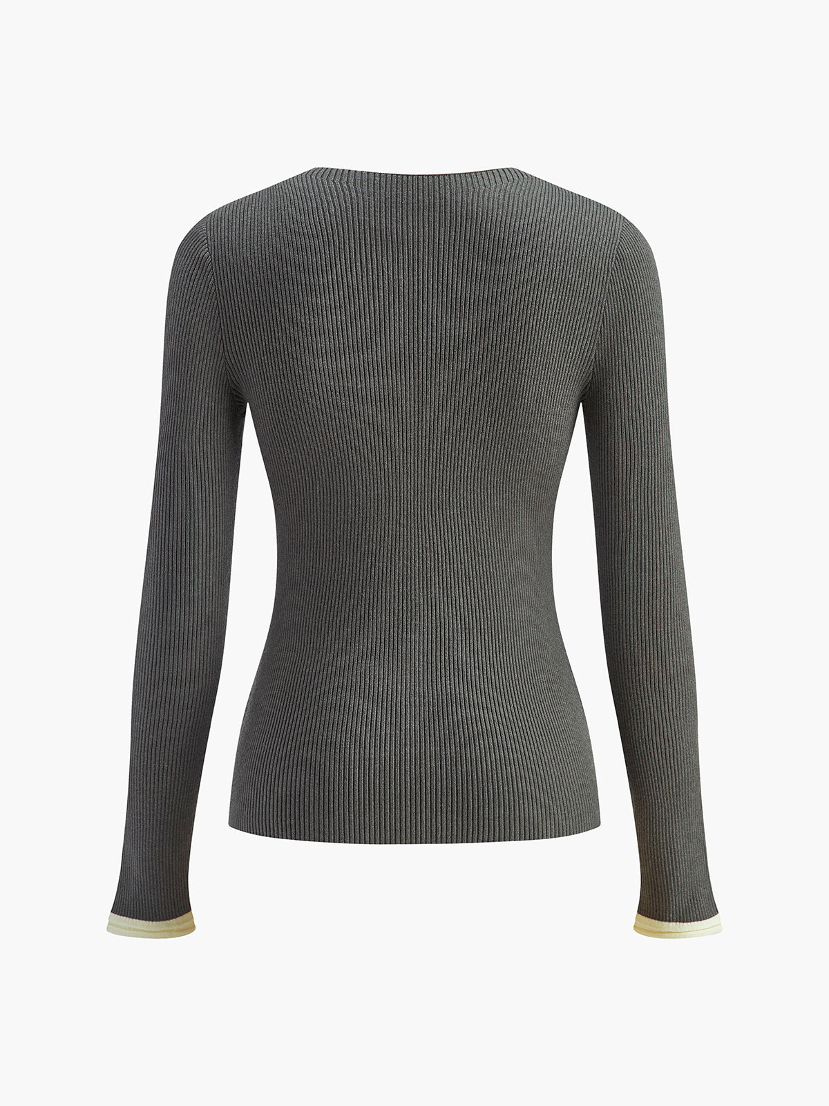 Düz Düğmeli Örgü Hırka