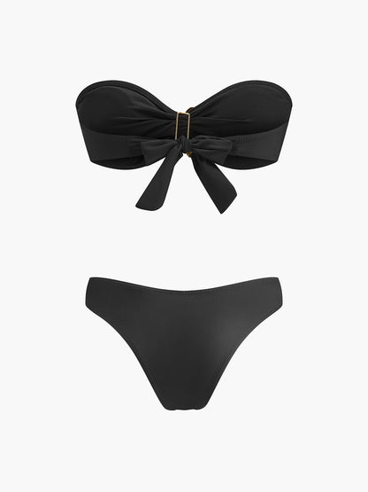 File Etekli Deniz Yıldızı Detaylı Bandeau Bikini