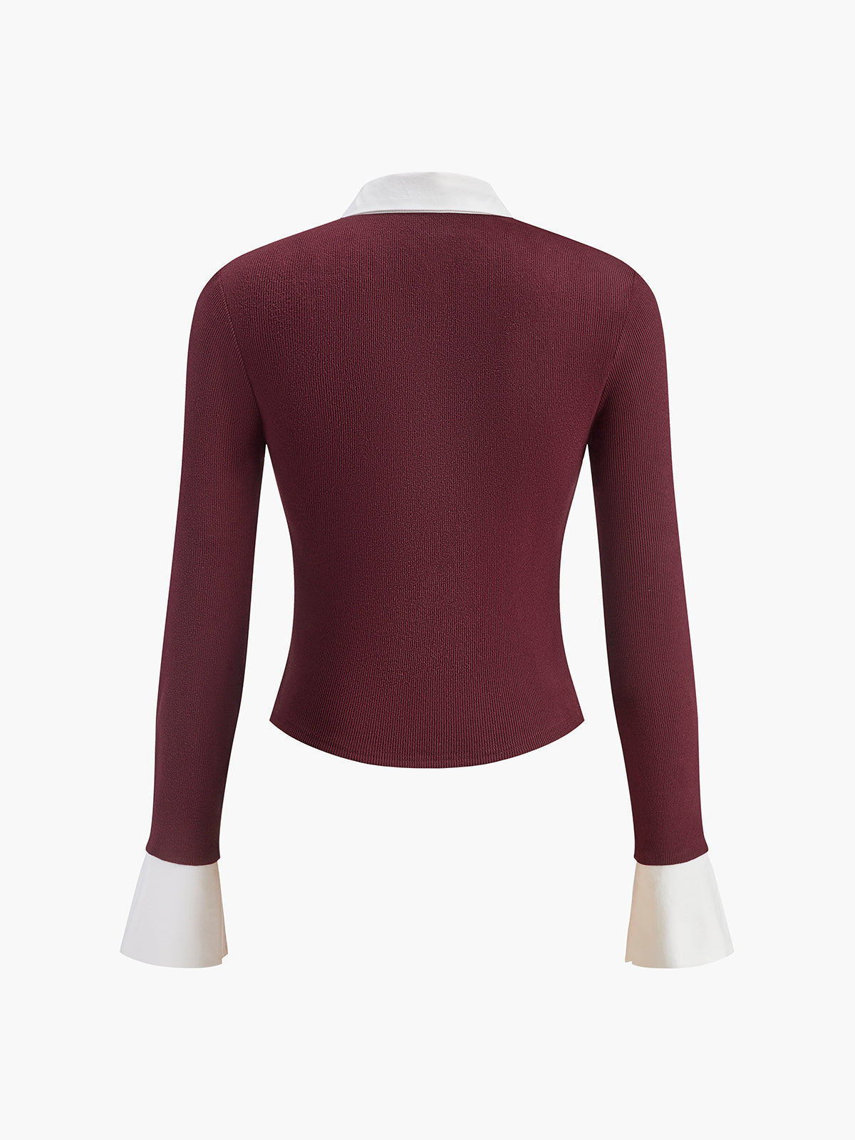 2'si 1 Arada Kontrast Bağlamalı Düğmeli Gömlek