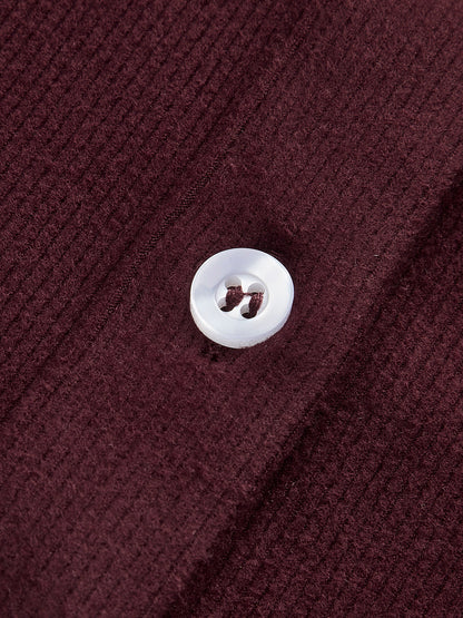 2'si 1 Arada Kontrast Bağlamalı Düğmeli Gömlek