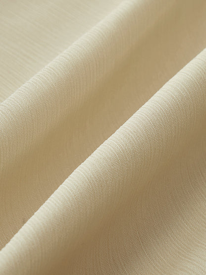 Yarı Şeffaf Metal Detaylı Şifon Fırfırlı Bluz