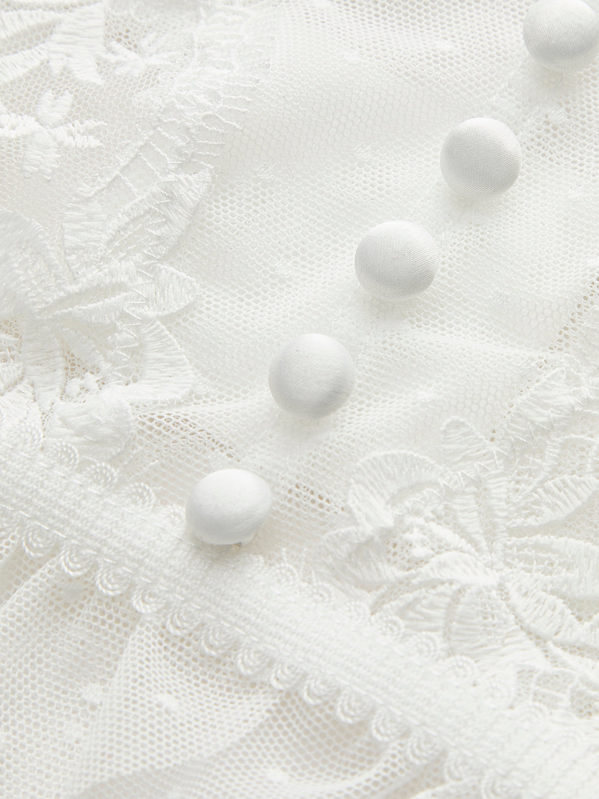 Çiçekli Şeffaf Dantel File Korse Kısa Üst