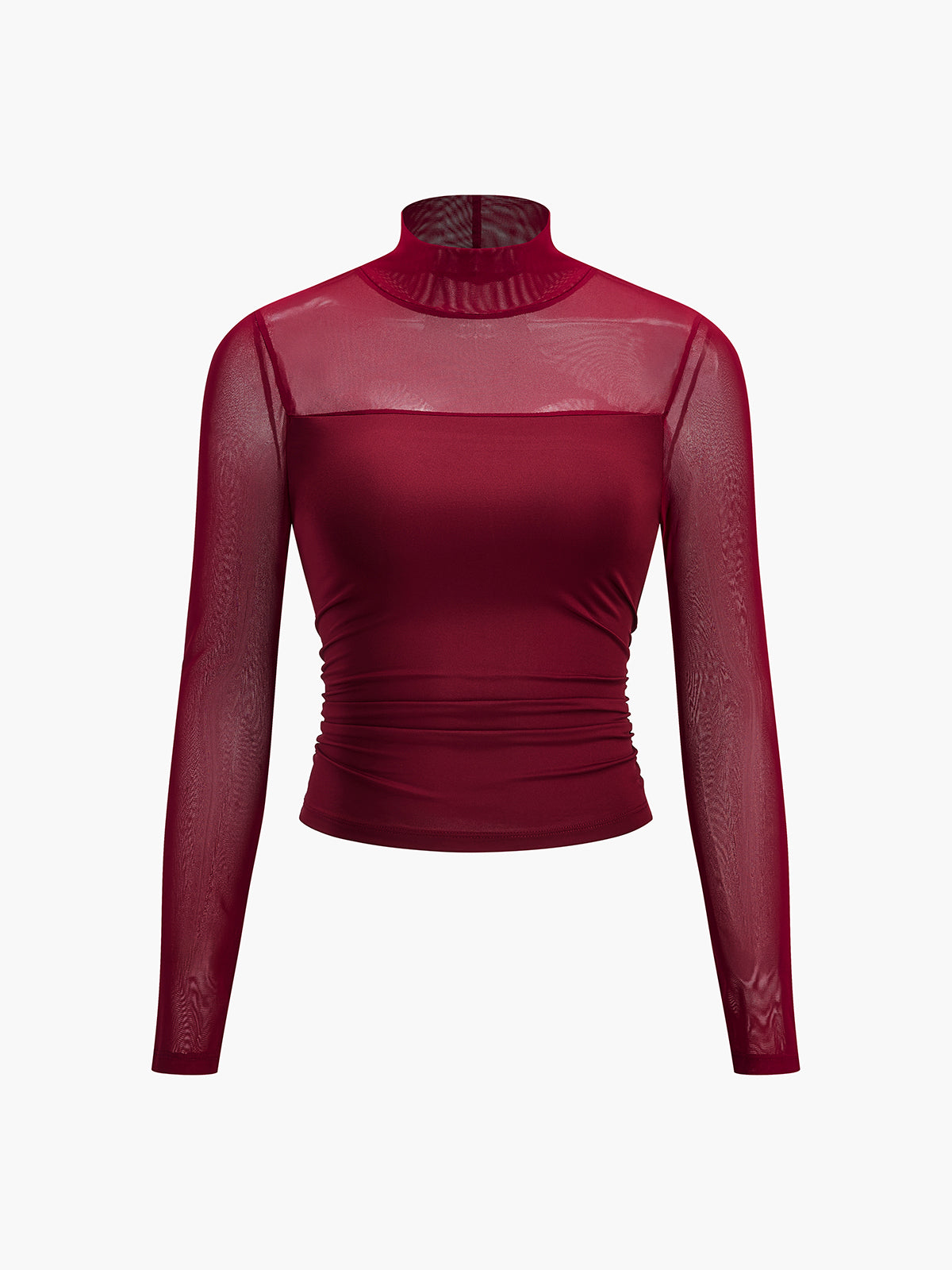 Pliseli Şeffaf Panelli Tişört