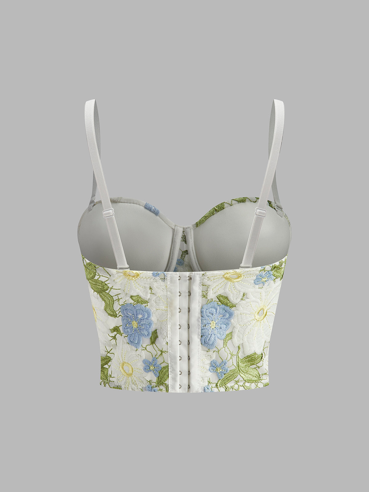 Çiçek İşlemeli Kalp Korse