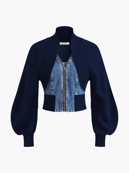 Puf Kollu Kot Panel İnce Ceket