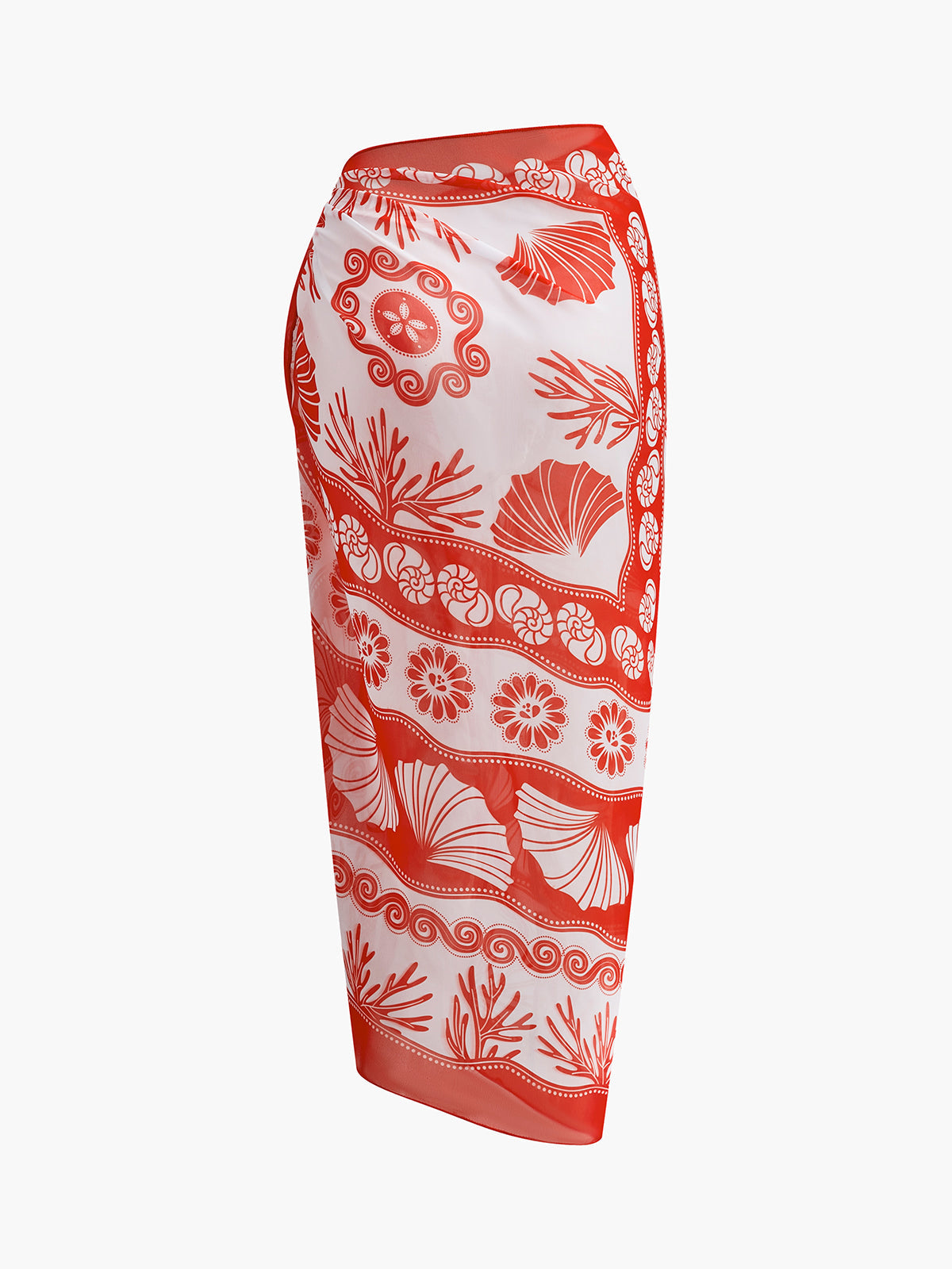 Şifon Baskılı Etek