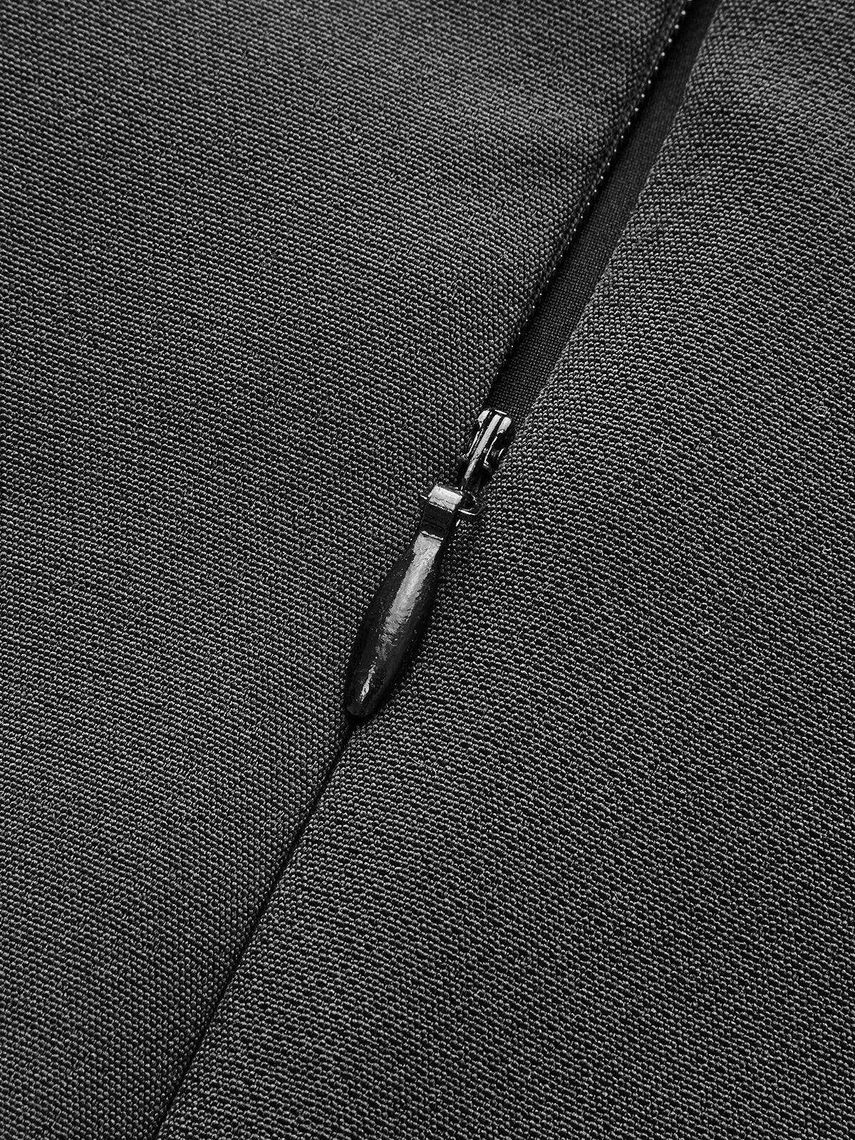 Arka Fermuarlı A Kesim Etek Kemersiz