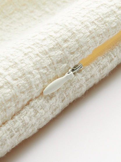 Minimalist A Kesim Fermuarlı Mini Etek