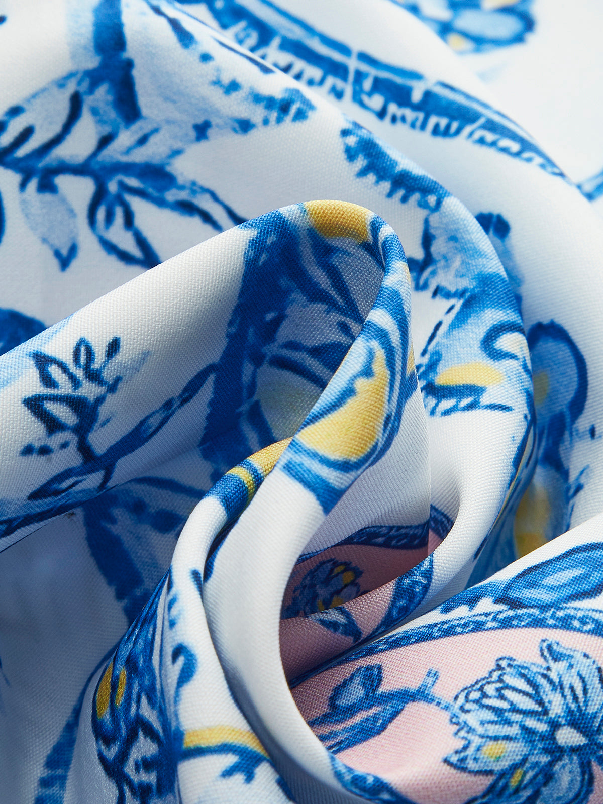 Çiçek Desenli Omuz Askılı Elbise