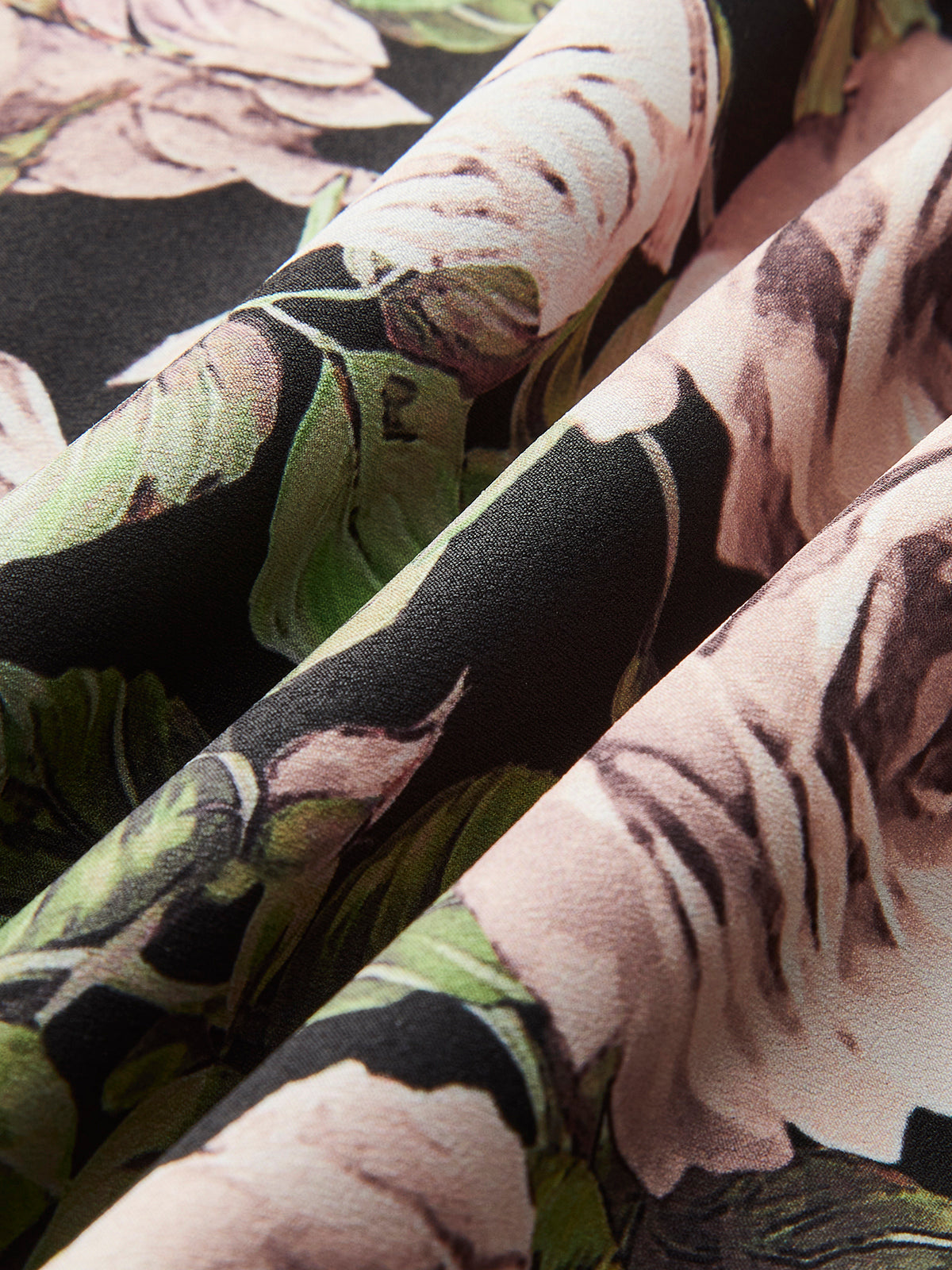 Çiçekli Dantelli Sırtı Bağlamalı Elbise