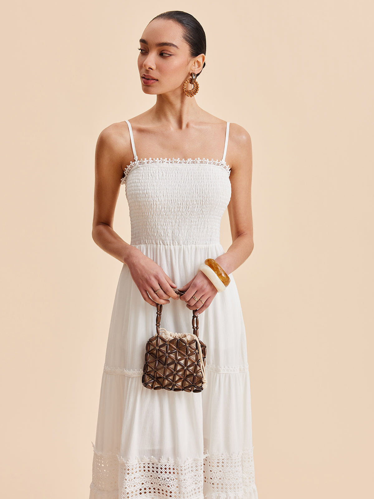 Fırfırlı Askılı Elbise