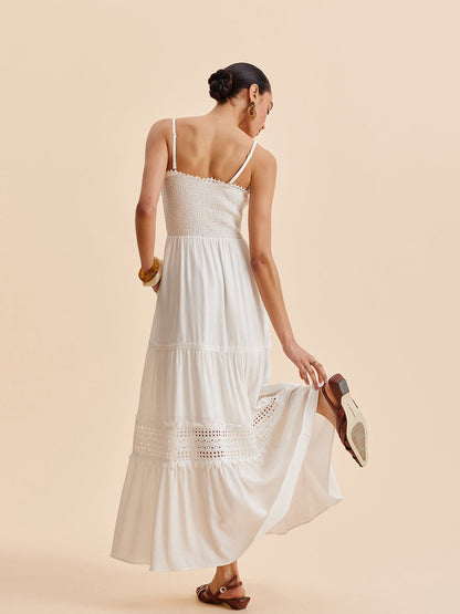 Fırfırlı Askılı Elbise