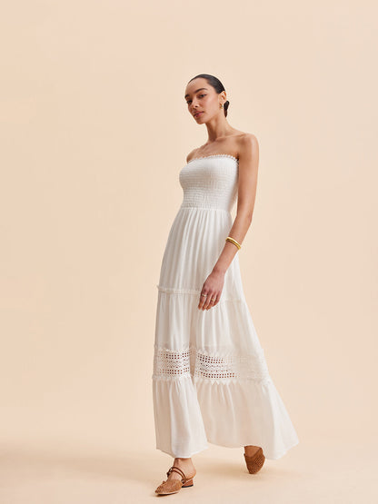 Fırfırlı Askılı Elbise