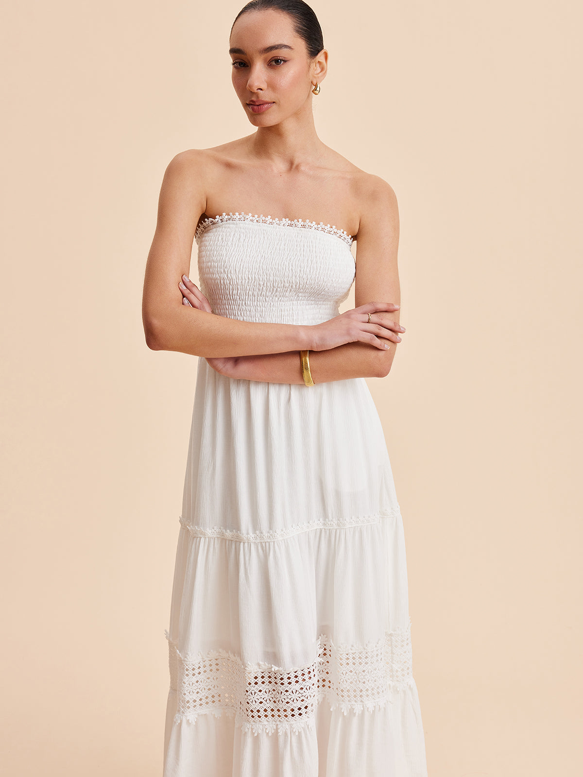 Fırfırlı Askılı Elbise