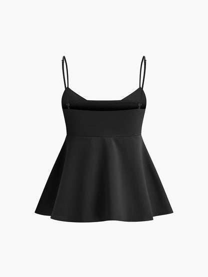 Spagetti Askılı Kloş Askılı Üst