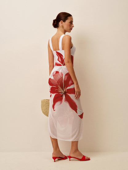 Drapeli Örtülü Korse Tarzı Tek Parça